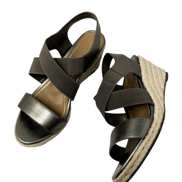 VIONIC Ainsleigh Wedge Sandals Women's size 10 Gold Bronze Platform Heels - Picture 4 of 9